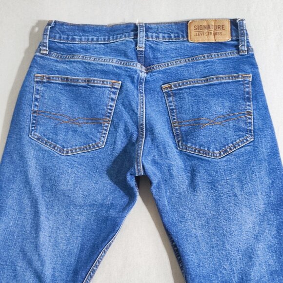 Signature by Levi Strauss jeans men's size W29/L30 (28) denim blue Regular Taper - Picture 4 of 15